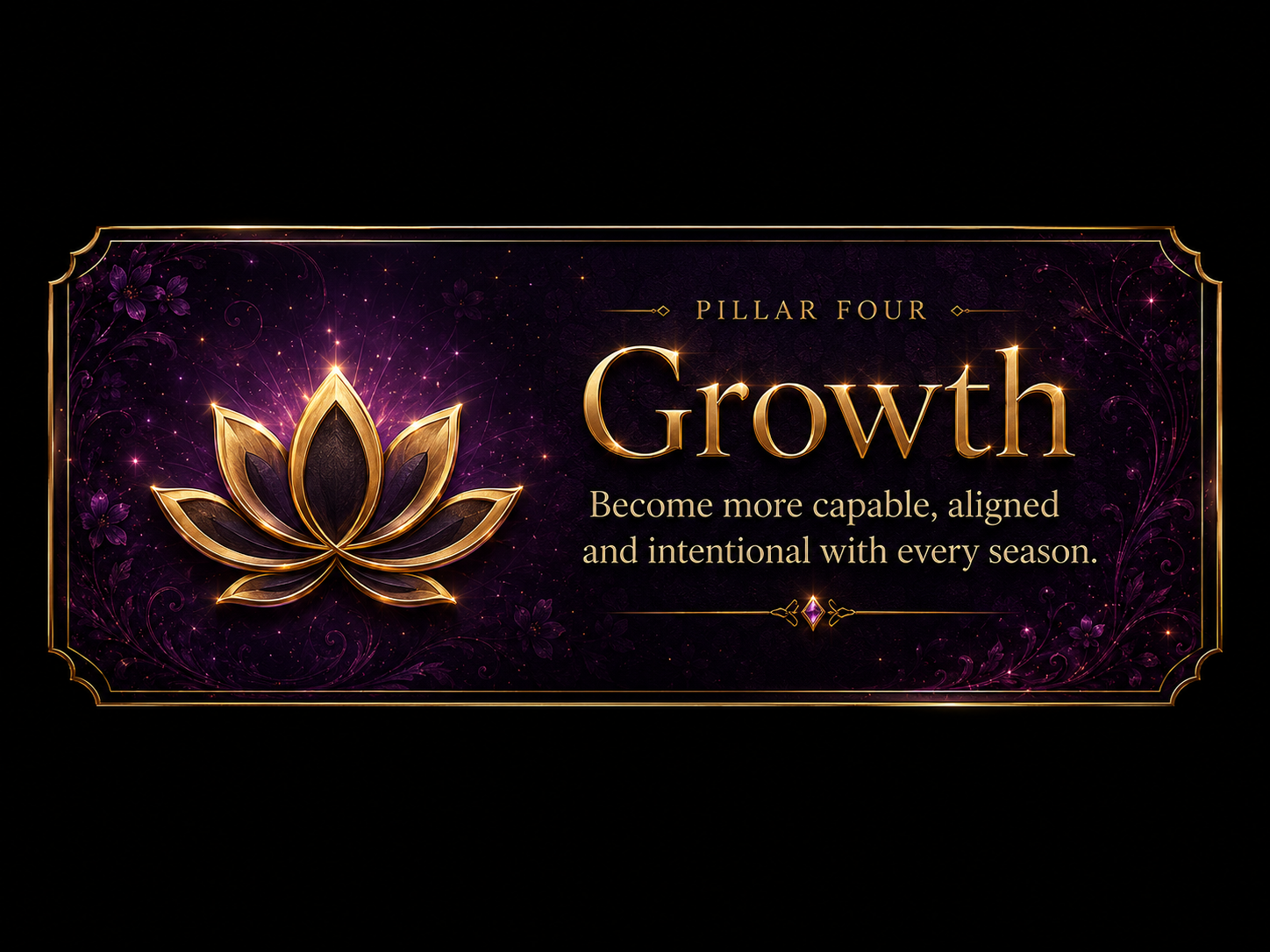 Growth pillar: Become more capable, aligned and intentional with every season.